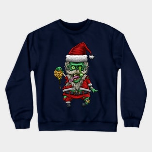 Monster santa claus ( zombie ) Crewneck Sweatshirt